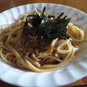 きのこのお醤油バターパスタ☆柚子胡椒風味